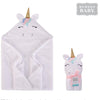 Hudson Baby Unicorn Hooded White Towel 7236