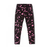LS Black With Pink Splash The Rise Print Side Tape Legging 4291