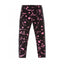 LS Black With Pink Splash The Rise Print Side Tape Legging 4291