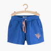 51015 Sea Planet Print Royal Blue Shorts 3697