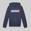 TS Front Logo Print Dark Blue Hoodie 3381
