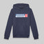 TS Front Logo Print Dark Blue Hoodie 3381