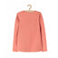 LS Plain Side Frill Coral Pink Top 3533