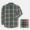 ZR Black & Orange Check Green Casual Shirt 4691