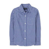 PLC Mini Box Blue & White Check Full Sleeves Casual Shirt 7058
