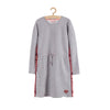 LS Side Tape Grey Dress 3543