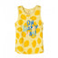 LS Happy Day Lemons Print Yellow Sleeveless Top 3519