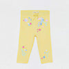 SFR Multi Glitter Birds Print Yellow Legging 3443