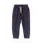 L&S Denim Look Blue Trouser With White Cord 1006