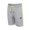 4F Grey Shorts with Neon Green Side Tape 1728