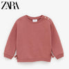 ZR Coral Pink With Bottom Sided Bows Sweatshirt 933