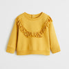 MNG Chest Frill Mustard Sweatshirt 2592