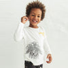 ZR Crazy Hair Full Sleeves White Tshirt 1884