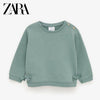 ZR Mist Green Bottom Sided Bows Sweatshirt 932