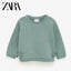 ZR Mist Green Bottom Sided Bows Sweatshirt 932
