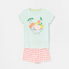 RSV Sequence Cherry Ocean Green Girls Top 1513