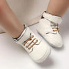 valen High Hop White Sneakers with Red Check 2112