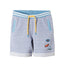 51015 Sea Life Texture Light Blue Shorts With Yellow Cord 3694