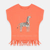 PLM Zebra corn Printed Peach Faring Short Top 4780