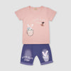 Yougi Pink North Euro Bunny 2 Piece Set 2270
