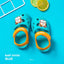 Mario Shapes Cow Face Teal Sandals 7546