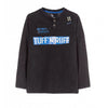 LS Ruff n Tuff Dirty Look Dull Black Full Sleeves Tshirt 3514