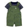 CRT Jungle Animals Green Cotton Shorts Dungaree 4036