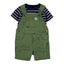 CRT Jungle Animals Green Cotton Shorts Dungaree 4036