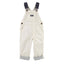 Osk Contrast Shoulder Stone White Cotton Full Dungaree 3798