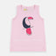 OK Happy Bird Printed Light Pink Tank Top 4786