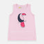OK Happy Bird Printed Light Pink Tank Top 4786