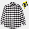 Men Black And White Check Shirt 984