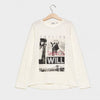 BL Kids Glitter Amazing Things White Full Sleeves Top 7602
