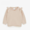 ZR Side Shoulder Bow Light Pink Sweatshirt 2892