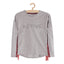 LS Active Shoulder & Side Tape Grey Top 3492
