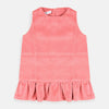 KNDX Warm Fleece Corel Frock With Short Jacket 2 Piece Set 7752