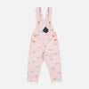 RC Bike Print Pink Cotton Dungaree 4595