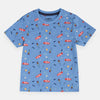LUP All over Cars Print Sky Blue Tshirt 1579