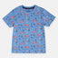 LUP All over Cars Print Sky Blue Tshirt 1579