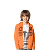 LS OK93 Print Fleece Orange Hoodie 3300