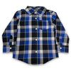 GRM Black & Blue Check Casual Shirt 2627