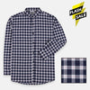 ZR Navy & White Check Casual Shirt 4683