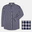 ZR Navy & White Check Casual Shirt 4683