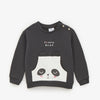 ZR Lovely Bear Panda Kangroo Pocket Dark Grey Sweatshirt 2557