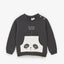 ZR Lovely Bear Panda Kangroo Pocket Dark Grey Sweatshirt 2557