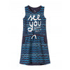 LS See You Soon With Stripe Blue Dress 3524