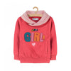 51015 Cool Girl Embraided Pink Turtle Neck Sweatshirt 3299