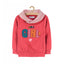 51015 Cool Girl Embraided Pink Turtle Neck Sweatshirt 3299