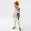 ZR Black & White Stripe Side Pocket Goal Time Sweatshirt 2404