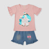 BaoMi Pink Sequence Unicorn 2 Piece Set 2281